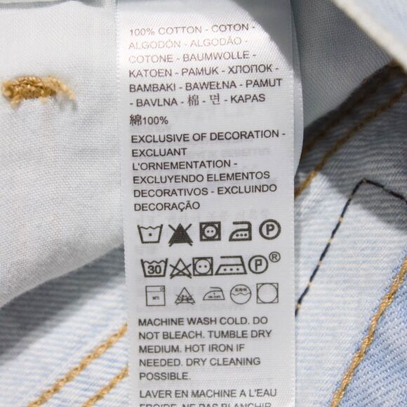 NWT $69.50 Levi's High Waisted Wide Leg Straight Jeans Light Wash Women Sz 29x29 - Picture 12 of 16